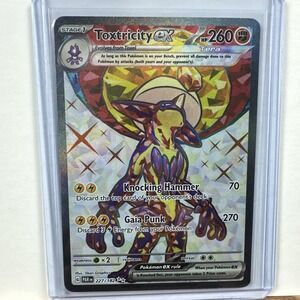 NM Pokemon Paradox Rift Toxtricity EX Ultra Rare Full Art 227 #227/182